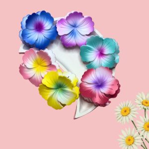 Tropical Gradient Floral Hair Claw Clips PACK of 3 Hair Clip