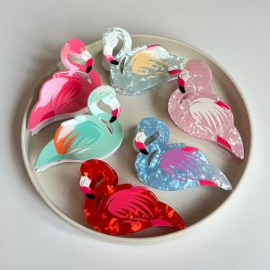 Flamingo Acrylic Hair Claws
