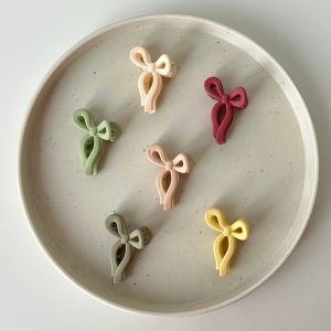 Pastel Bow Hair Claws