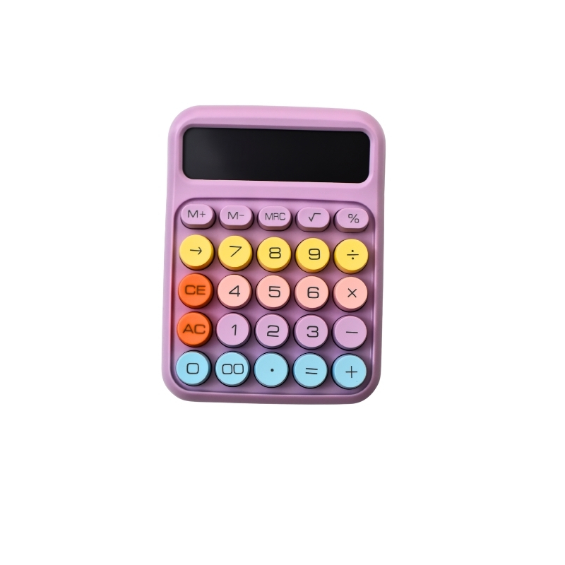 Pastel Typewriter Style Desktop Calculator with Round Keys (Per Piece) - Image 6
