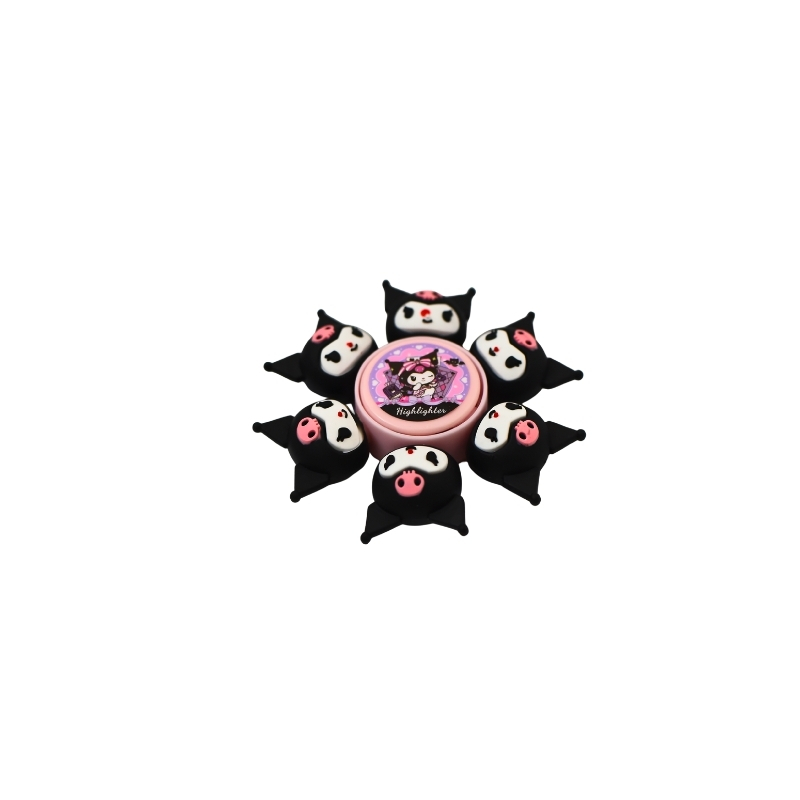 Kawaii Kuromi 6-in-1 Mini Highlighter Wheel Set - Image 4