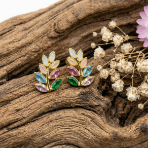 colorful-marquise-vine-stud-earrings