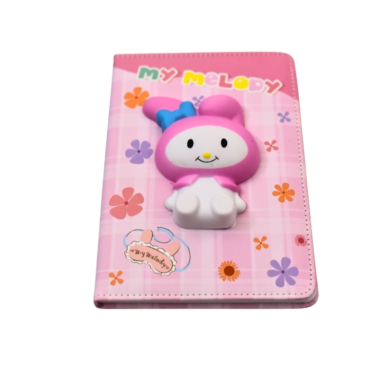 Kawaii 3D Squishy Cover Notebooks - Stitch, My Melody & Kuromi - Image 3