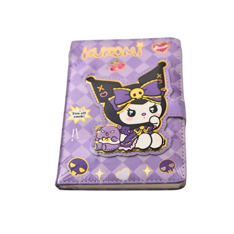 Kawaii Kuromi Magnetic Closure PU Leather Diary & Notebook - Image 2