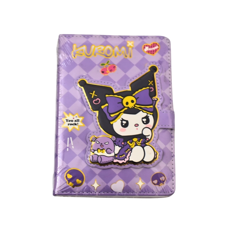 Kawaii Kuromi Magnetic Closure PU Leather Diary & Notebook