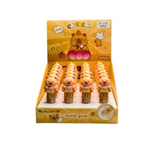 Kawaii Capybara & Lotus 3D Solid Glue Sticks