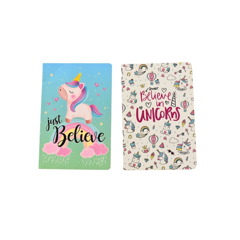 Magical Unicorn "Believe" Softcover Diary & Notebook 2-Piece Combo