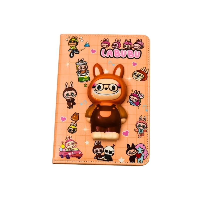 Kawaii Labubu 3D Squishy Cover Notebook & Diary